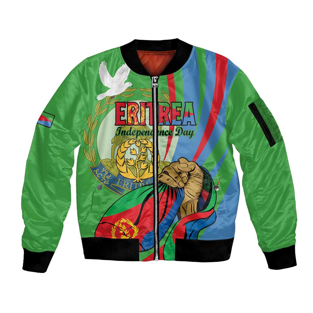 Eritrea Independence Day Sleeve Zip Bomber Jacket 24th May