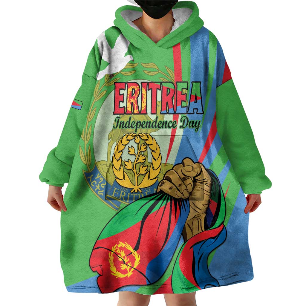 Eritrea Independence Day Wearable Blanket Hoodie 24th May