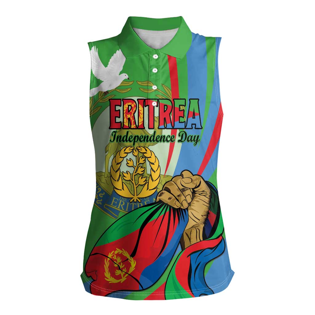 Eritrea Independence Day Women Sleeveless Polo Shirt 24th May