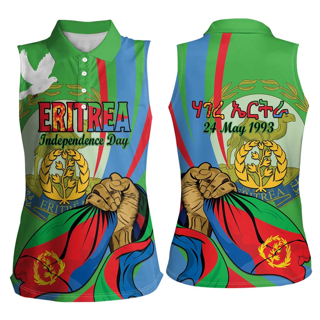Eritrea Independence Day Women Sleeveless Polo Shirt 24th May