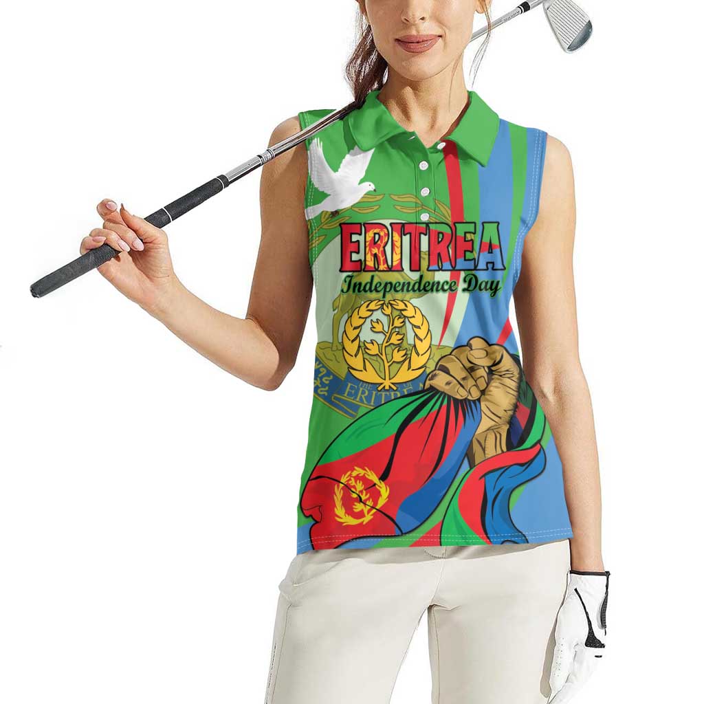 Eritrea Independence Day Women Sleeveless Polo Shirt 24th May