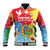 Personalised Eritrea Independence Day Baseball Jacket Grunge Style