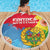 Personalised Eritrea Independence Day Beach Blanket Grunge Style