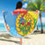 Personalised Eritrea Independence Day Beach Blanket Grunge Style
