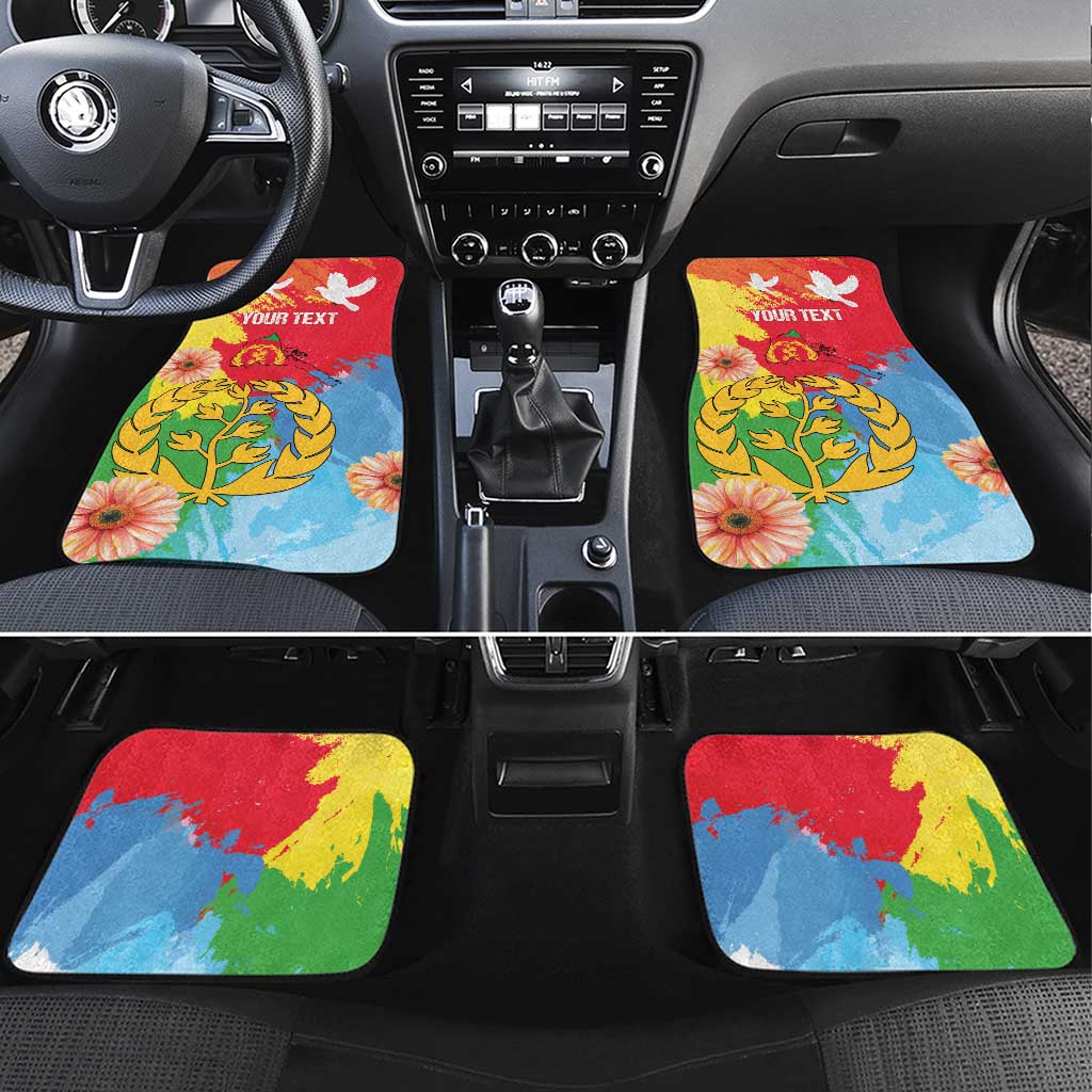Personalised Eritrea Independence Day Car Mats Grunge Style