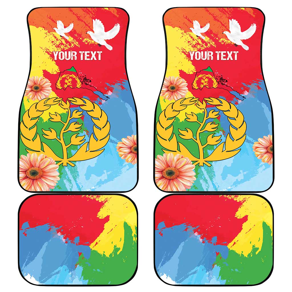 Personalised Eritrea Independence Day Car Mats Grunge Style