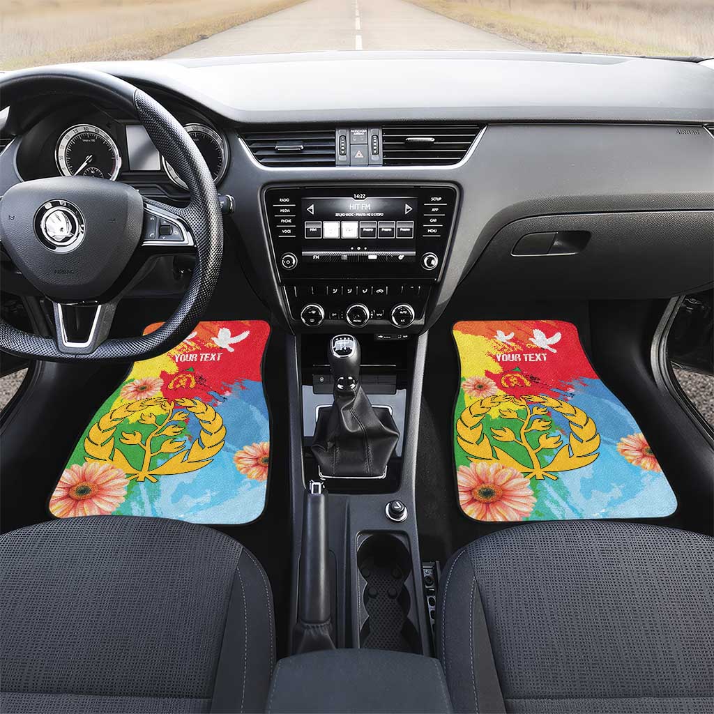 Personalised Eritrea Independence Day Car Mats Grunge Style