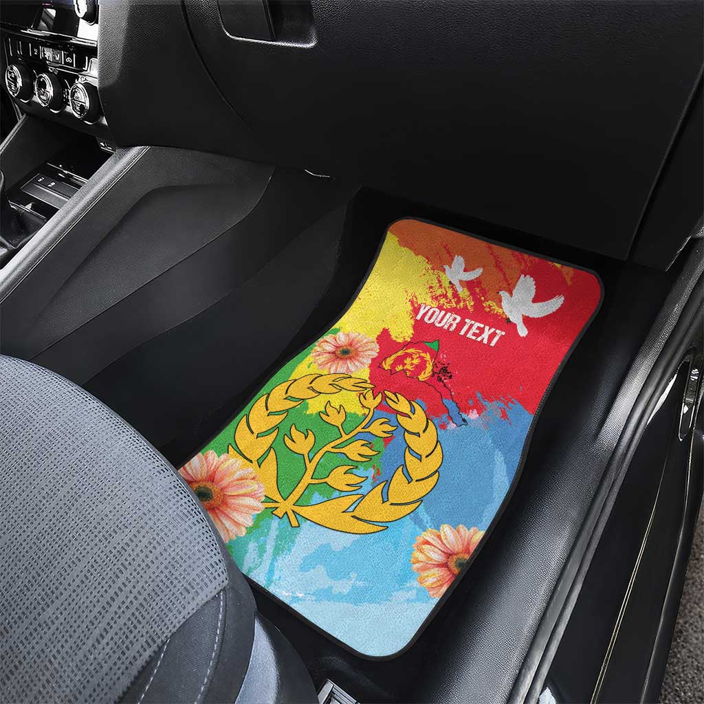 Personalised Eritrea Independence Day Car Mats Grunge Style