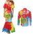 Personalised Eritrea Independence Day Couples Matching Mermaid Dress and Long Sleeve Button Shirt Grunge Style