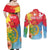 Personalised Eritrea Independence Day Couples Matching Off Shoulder Maxi Dress and Long Sleeve Button Shirt Grunge Style