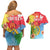 Personalised Eritrea Independence Day Couples Matching Off Shoulder Short Dress and Hawaiian Shirt Grunge Style