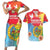 Personalised Eritrea Independence Day Couples Matching Short Sleeve Bodycon Dress and Hawaiian Shirt Grunge Style