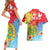 Personalised Eritrea Independence Day Couples Matching Short Sleeve Bodycon Dress and Hawaiian Shirt Grunge Style