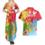 Personalised Eritrea Independence Day Couples Matching Summer Maxi Dress and Hawaiian Shirt Grunge Style