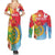 Personalised Eritrea Independence Day Couples Matching Summer Maxi Dress and Long Sleeve Button Shirt Grunge Style