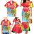 Personalised Eritrea Independence Day Family Matching Mermaid Dress and Hawaiian Shirt Grunge Style