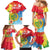 Personalised Eritrea Independence Day Family Matching Mermaid Dress and Hawaiian Shirt Grunge Style