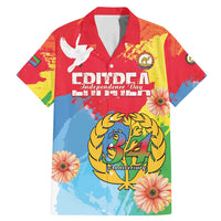 Personalised Eritrea Independence Day Family Matching Mermaid Dress and Hawaiian Shirt Grunge Style