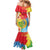 Personalised Eritrea Independence Day Family Matching Mermaid Dress and Hawaiian Shirt Grunge Style
