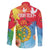 Personalised Eritrea Independence Day Family Matching Off The Shoulder Long Sleeve Dress and Hawaiian Shirt Grunge Style