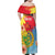 Personalised Eritrea Independence Day Family Matching Off Shoulder Maxi Dress and Hawaiian Shirt Grunge Style