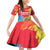 Personalised Eritrea Independence Day Family Matching Off Shoulder Short Dress and Hawaiian Shirt Grunge Style