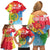 Personalised Eritrea Independence Day Family Matching Off Shoulder Short Dress and Hawaiian Shirt Grunge Style