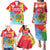 Personalised Eritrea Independence Day Family Matching Puletasi and Hawaiian Shirt Grunge Style