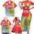 Personalised Eritrea Independence Day Family Matching Short Sleeve Bodycon Dress and Hawaiian Shirt Grunge Style