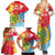Personalised Eritrea Independence Day Family Matching Summer Maxi Dress and Hawaiian Shirt Grunge Style