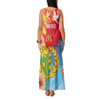 Personalised Eritrea Independence Day Family Matching Tank Maxi Dress and Hawaiian Shirt Grunge Style
