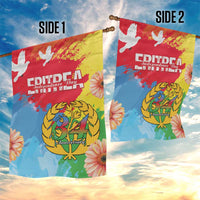 Personalised Eritrea Independence Day Garden Flag Grunge Style