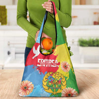 Personalised Eritrea Independence Day Grocery Bag Grunge Style
