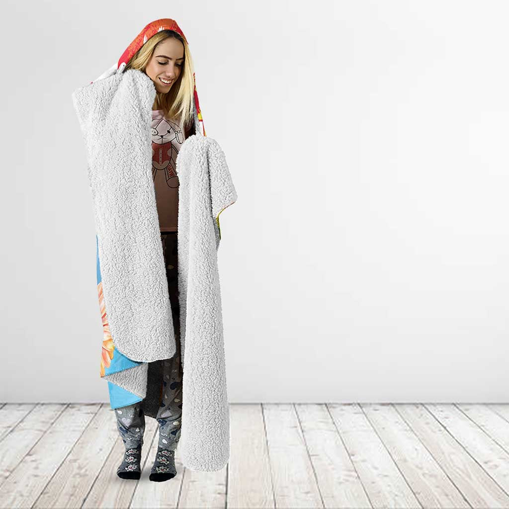 Personalised Eritrea Independence Day Hooded Blanket Grunge Style