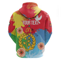 Personalised Eritrea Independence Day Hoodie Grunge Style