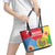 Personalised Eritrea Independence Day Leather Tote Bag Grunge Style