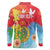 Personalised Eritrea Independence Day Long Sleeve Polo Shirt Grunge Style