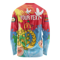 Personalised Eritrea Independence Day Long Sleeve Shirt Grunge Style