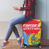 Personalised Eritrea Independence Day Luggage Cover Grunge Style
