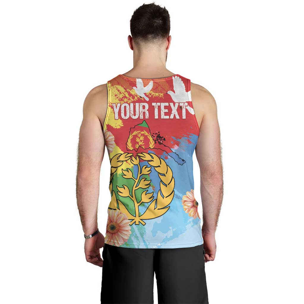 Personalised Eritrea Independence Day Men Tank Top Grunge Style