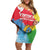Personalised Eritrea Independence Day Off Shoulder Short Dress Grunge Style