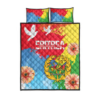 Personalised Eritrea Independence Day Quilt Bed Set Grunge Style