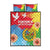 Personalised Eritrea Independence Day Quilt Bed Set Grunge Style