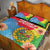 Personalised Eritrea Independence Day Quilt Bed Set Grunge Style