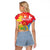 Personalised Eritrea Independence Day Raglan Cropped T Shirt Grunge Style
