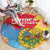 Personalised Eritrea Independence Day Round Carpet Grunge Style