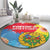 Personalised Eritrea Independence Day Round Carpet Grunge Style