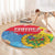 Personalised Eritrea Independence Day Round Carpet Grunge Style