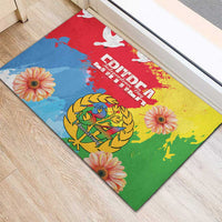 Personalised Eritrea Independence Day Rubber Doormat Grunge Style