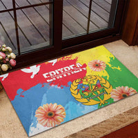 Personalised Eritrea Independence Day Rubber Doormat Grunge Style